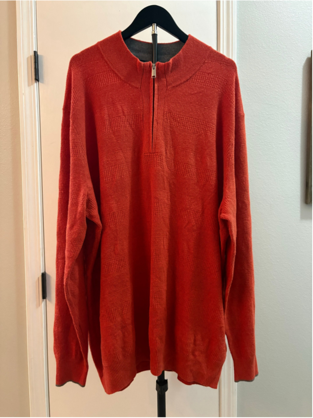 Jos. A. Bank NWT Comfort Stretch Tailored Fit 1/4 Zip Sweater Size L